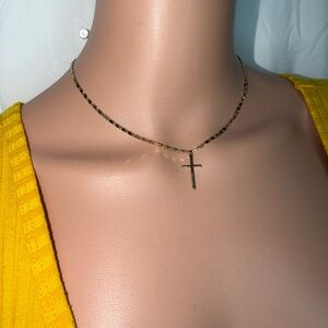 Elegant Gold Cross Necklace